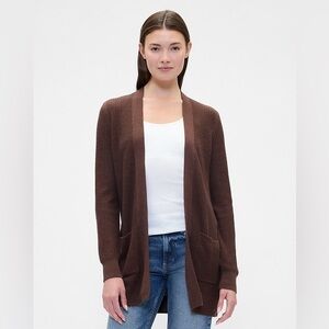 GAP Relaxed Shaker-Stitch Open-Front Cardigan